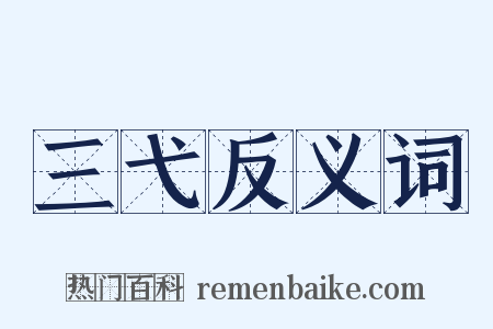 三弋反义词是什么意思的图片